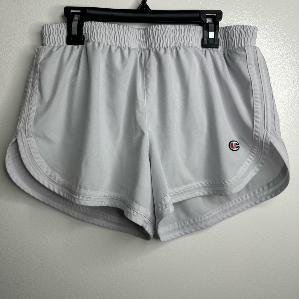 Champion white Athletic Shorts with Moisture-Wicking Fabric